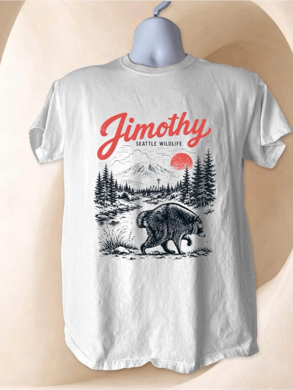 Jimothy Seattle wildlife Graphic Tee - Protect Animal Shirt